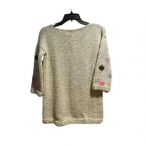 NWT ANTHROPOLOGIE Oversized VERO ALFIE LAVOISIER SWEATER Beige Neutral size XS - Picture 5 of 10